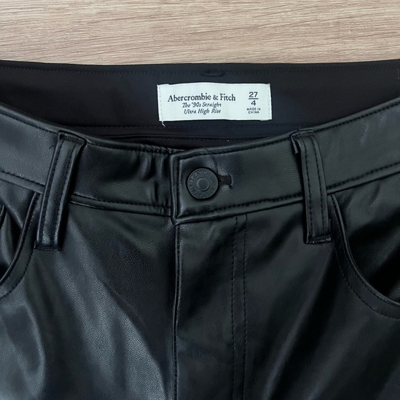 Abercrombie leather pants - Picture 3 of 3